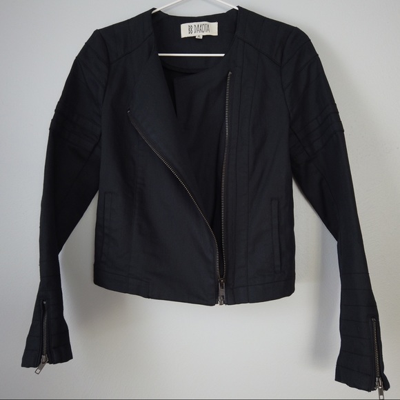 BB Dakota Jackets & Blazers - BB Dakota Moto Canvas Twill Jacket Size Small